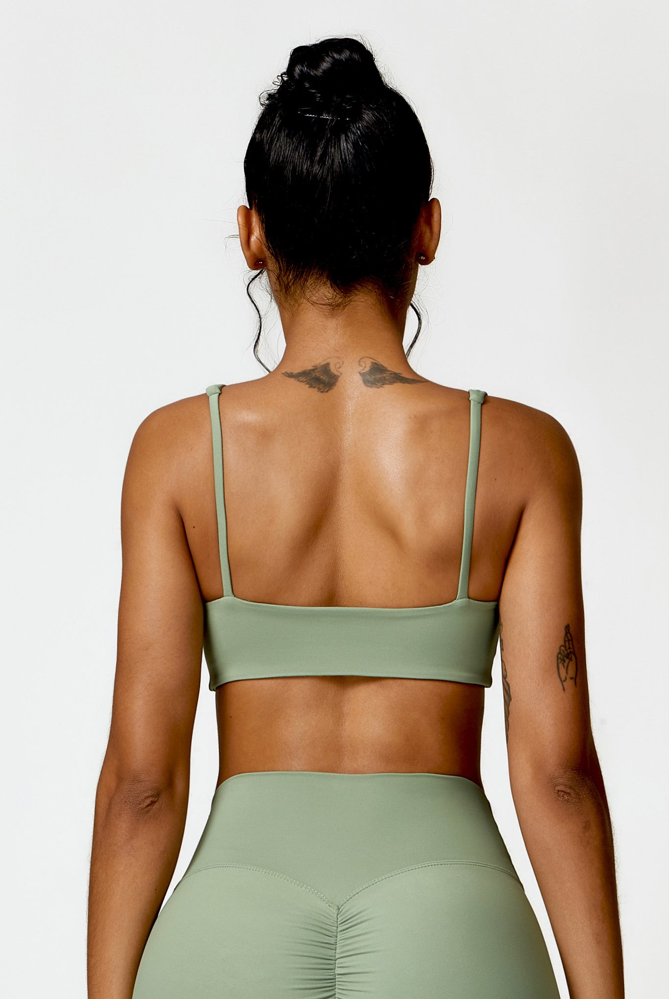 Camila Sports Bra Pistachio for Workout with Thin Straps by BOTA Official