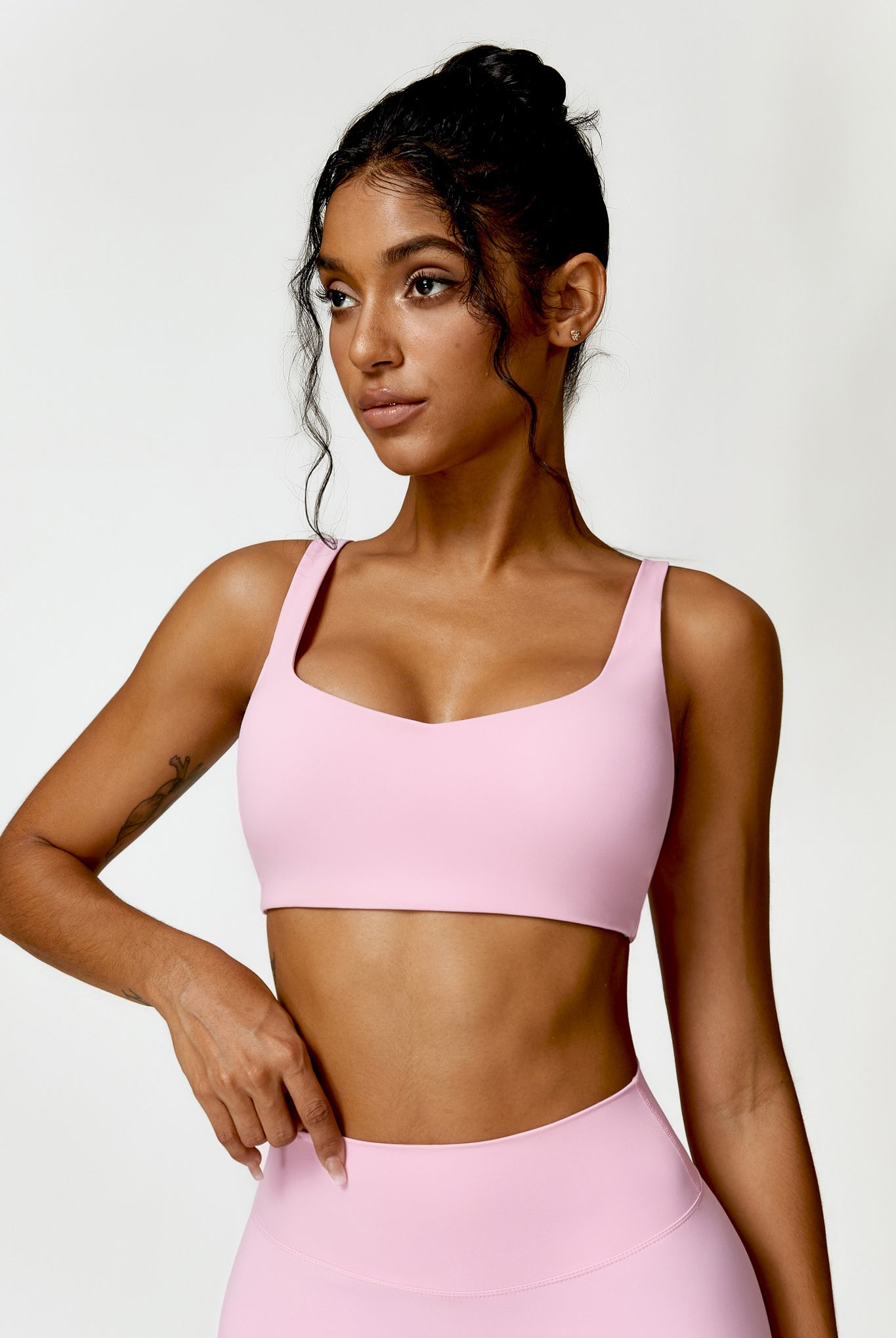 Camila Sports Bra Pink with Comfortable and Supportive Nylon by BOTA Official