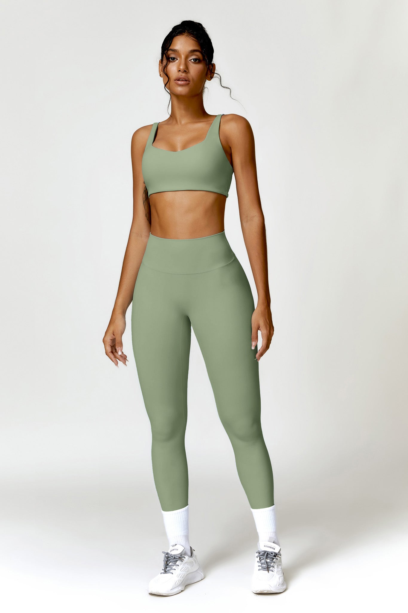 Camila Sports Bra Pistachio for Workout with Thin Straps by BOTA Official
