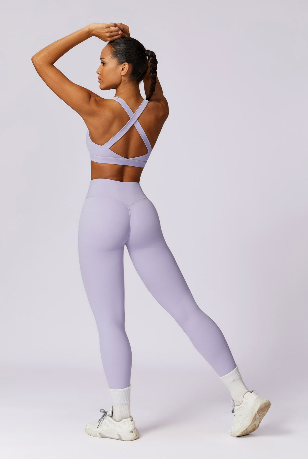 Stylish Lavender Sports Bra with Comfortable and Supportive Polyamide By BOTA Official