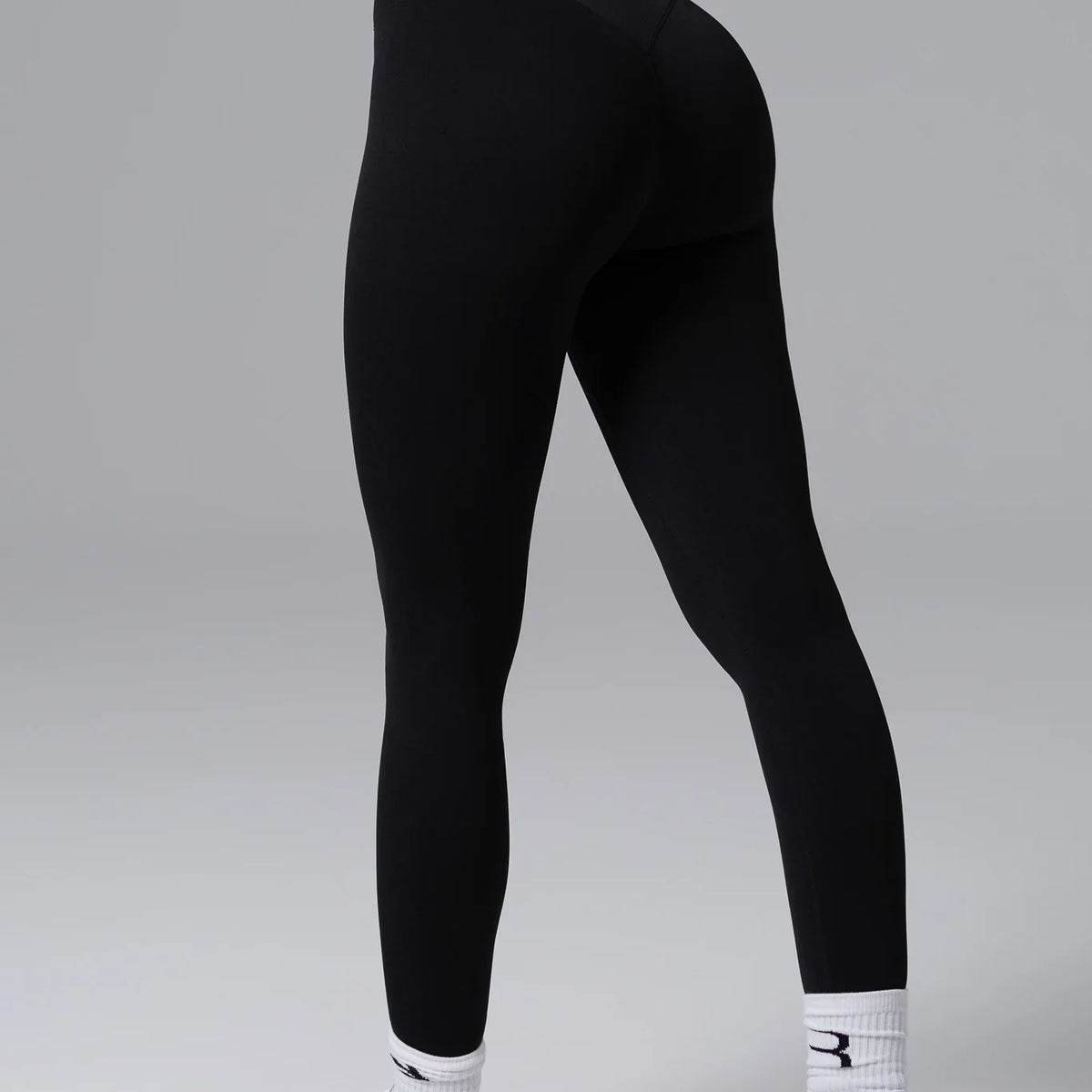 Yoga-Leggings with Skirt - black