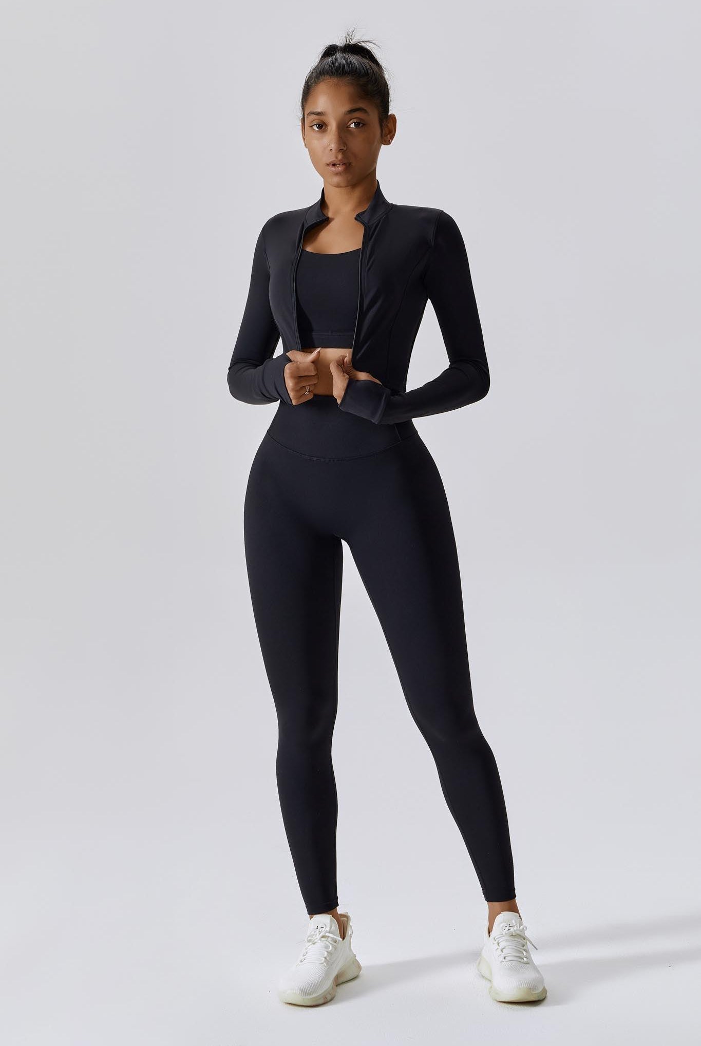 Flex Jacket Black for Yoga and Pilates | Stylish & Cozy Jacket By BOTA Official