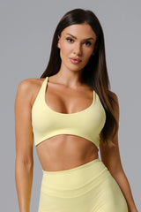 Alexa Sports Bra - Lemon (FINAL SALE)