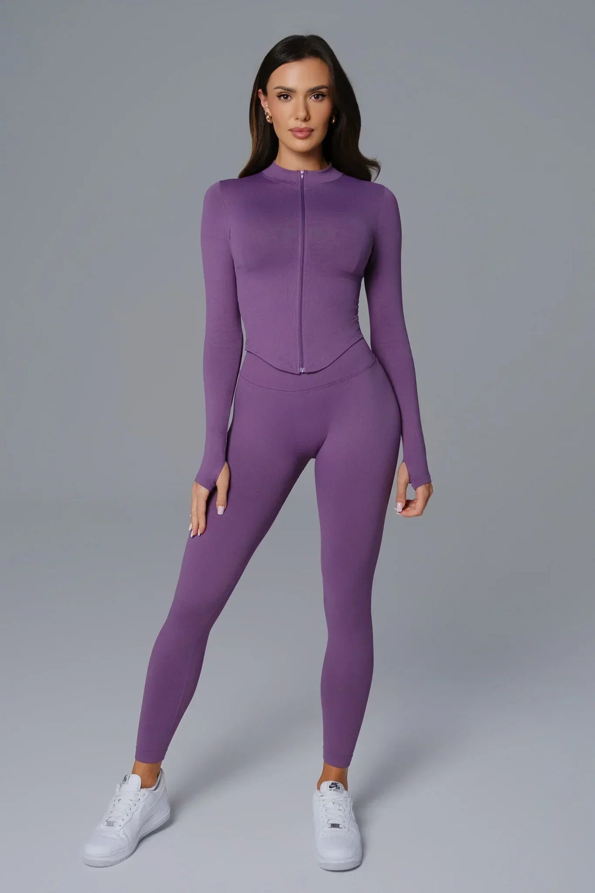 Asha V Back Leggings - Amethyst