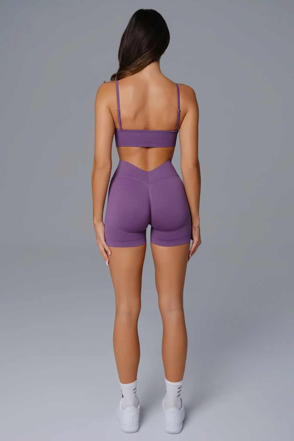 Asha V Back Shorts - Amethyst