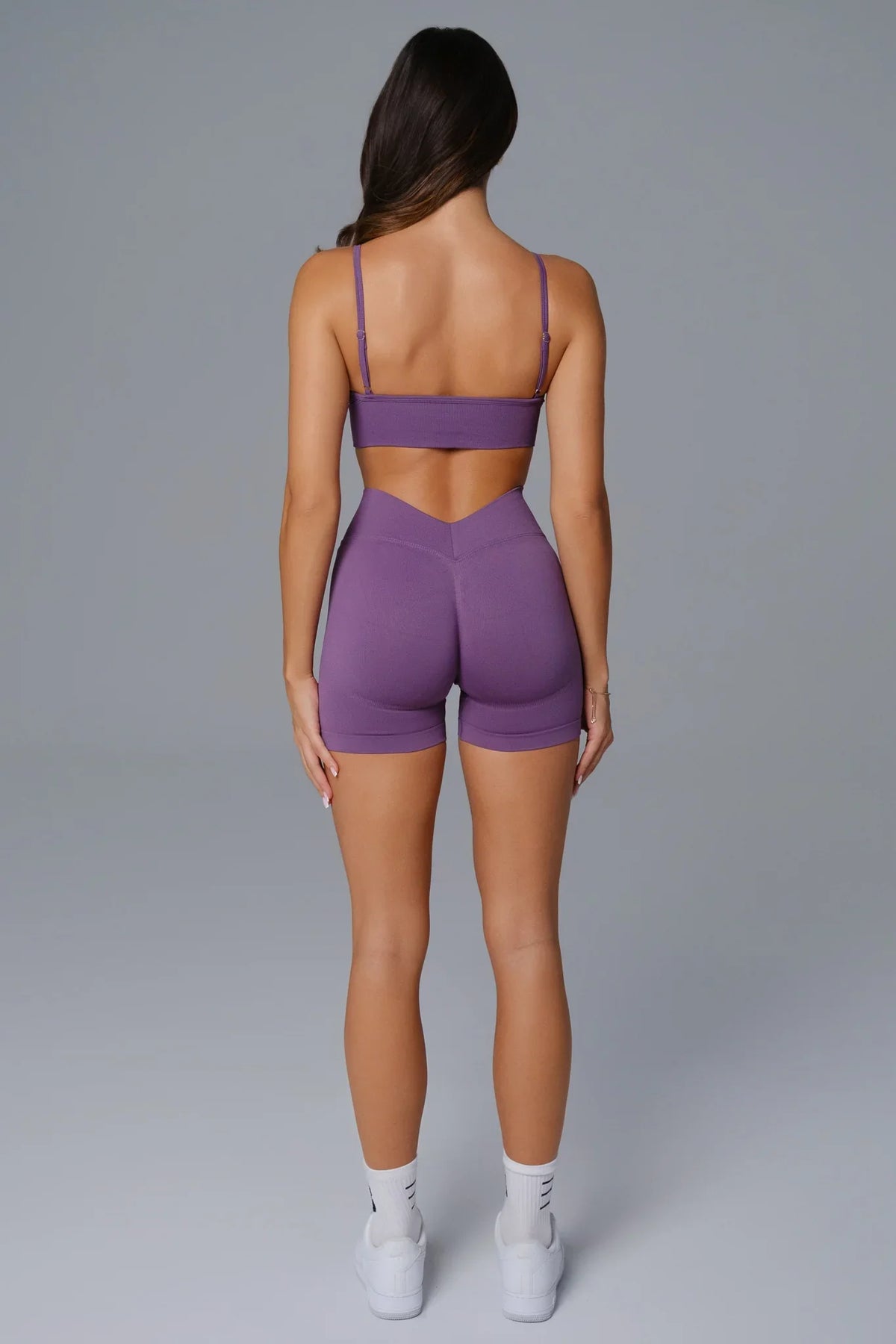 Asha V Back Shorts - Amethyst