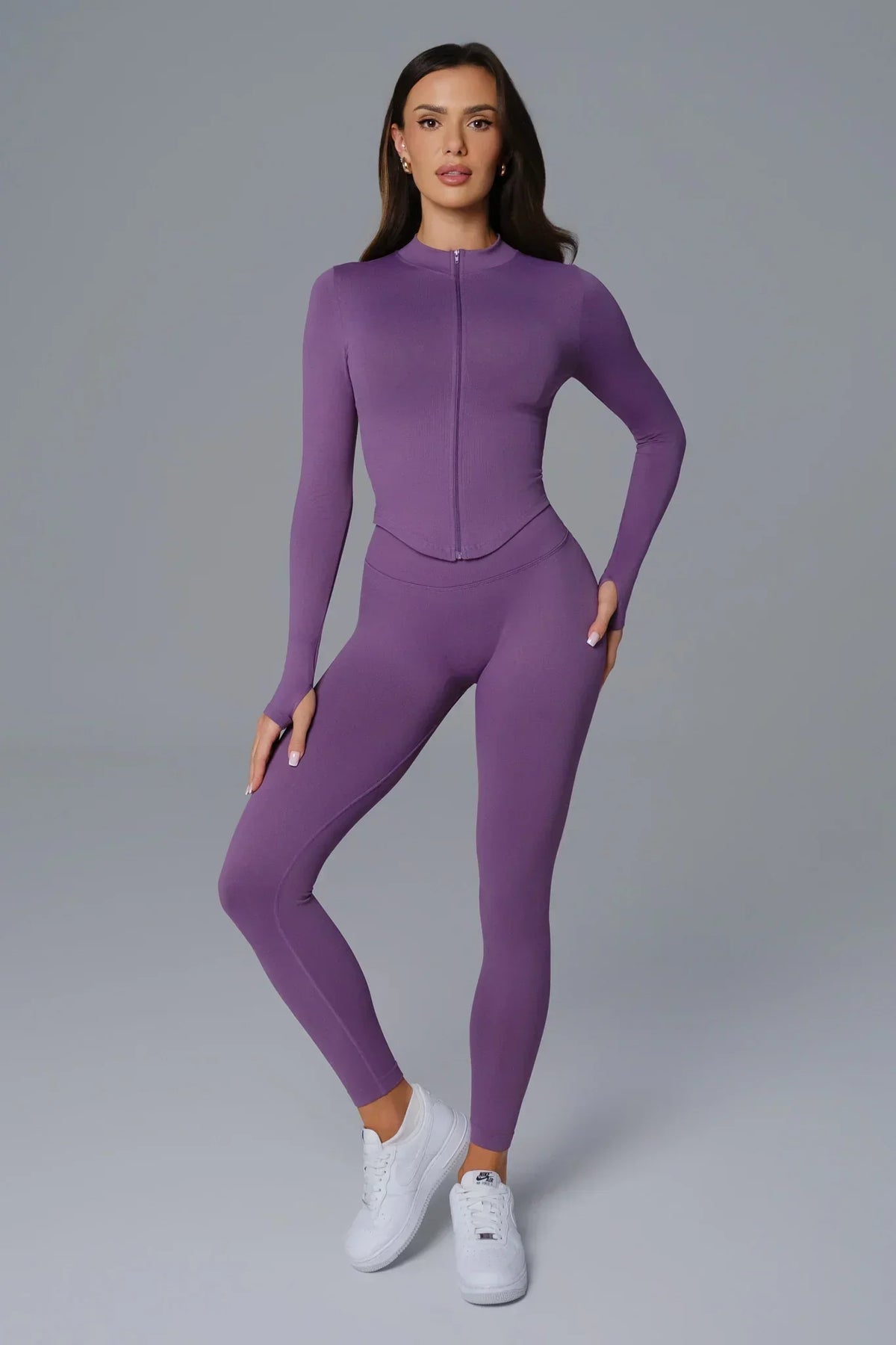 Asha V Back Leggings - Amethyst