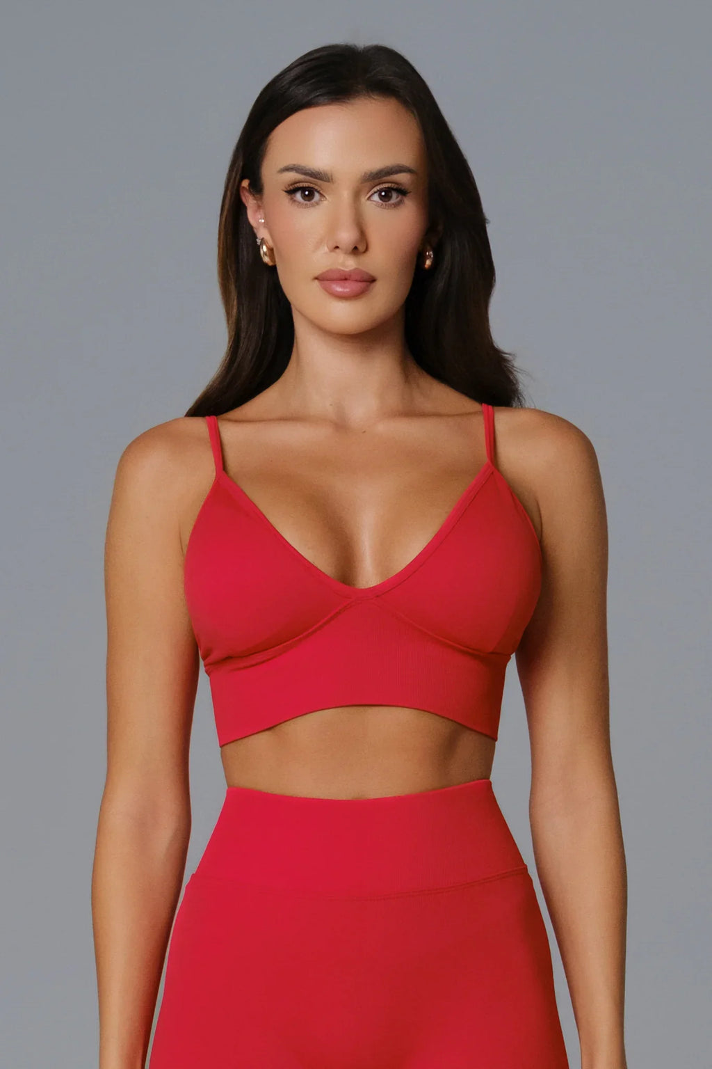 Asha Sports Bra - Rouge Red