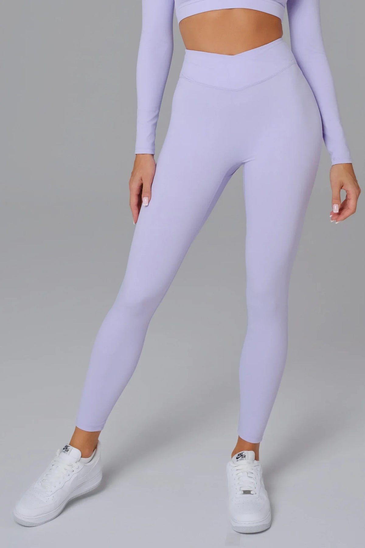 Ashley V-Waist Leggings - Wisteria (FINAL SALE)