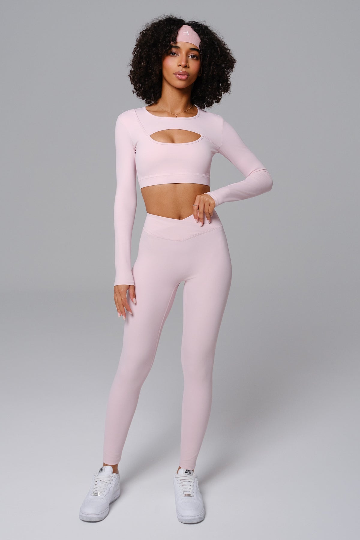Ashley Long Sleeve Top - Blush Pink (FINAL SALE)
