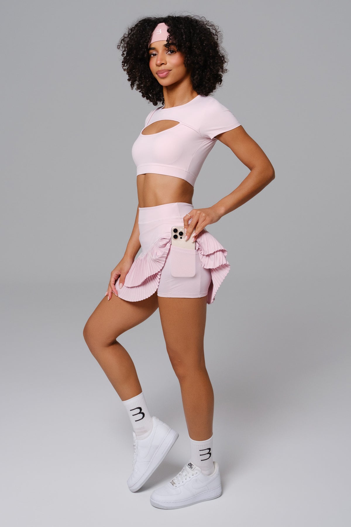 Ashley Mini Skirt - Blush Pink (FINAL SALE)