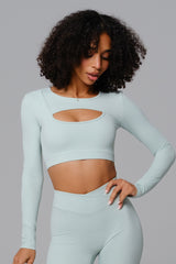 Ashley Long Sleeve Top - Mint (FINAL SALE)