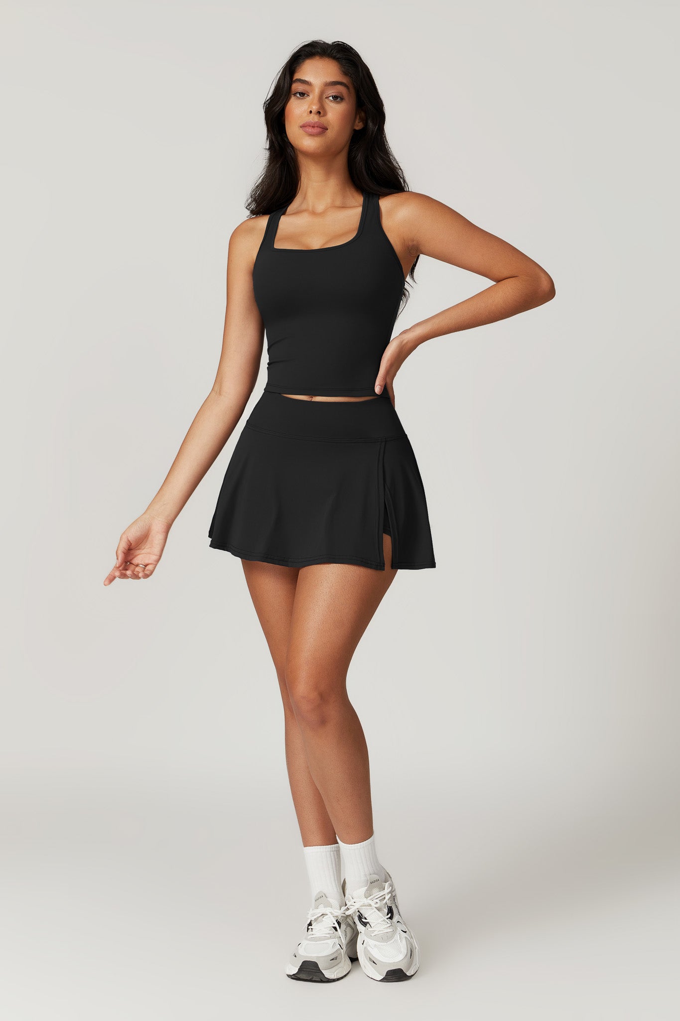 Pleated Black Mini Skirt for Golf | Built with Spandex for Comfort By BOTA Official