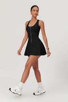 Stretchy Black Mini Dress with Flattering Fit By BOTA Official