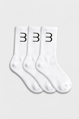 Crew Socks 3-Pack - White