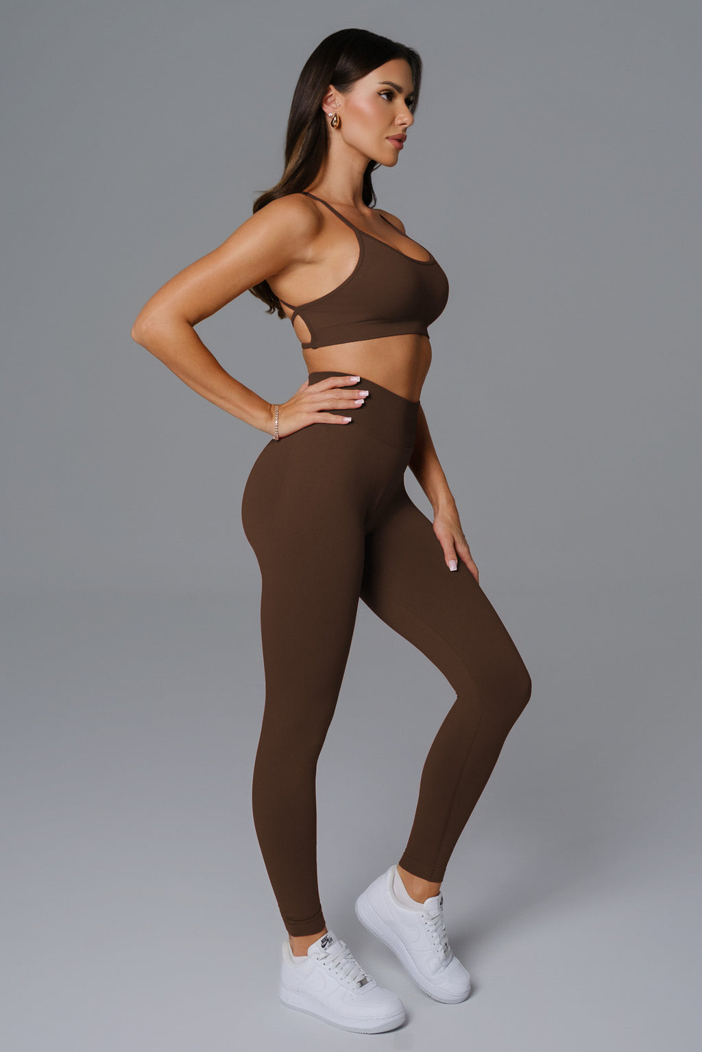Briana Seamless Leggings - Dark Brown (FINAL SALE)