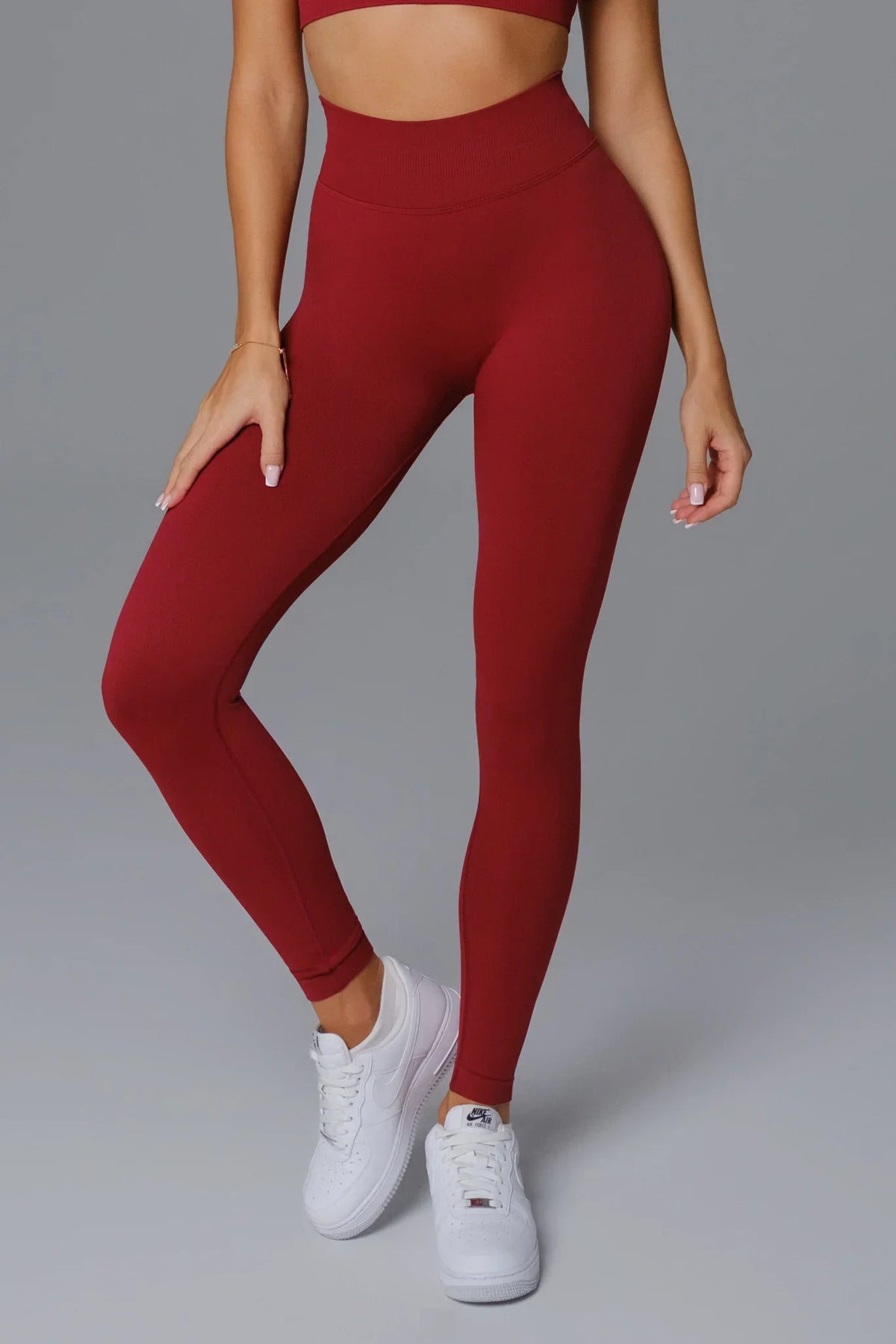 Briana Seamless Leggings - Maroon