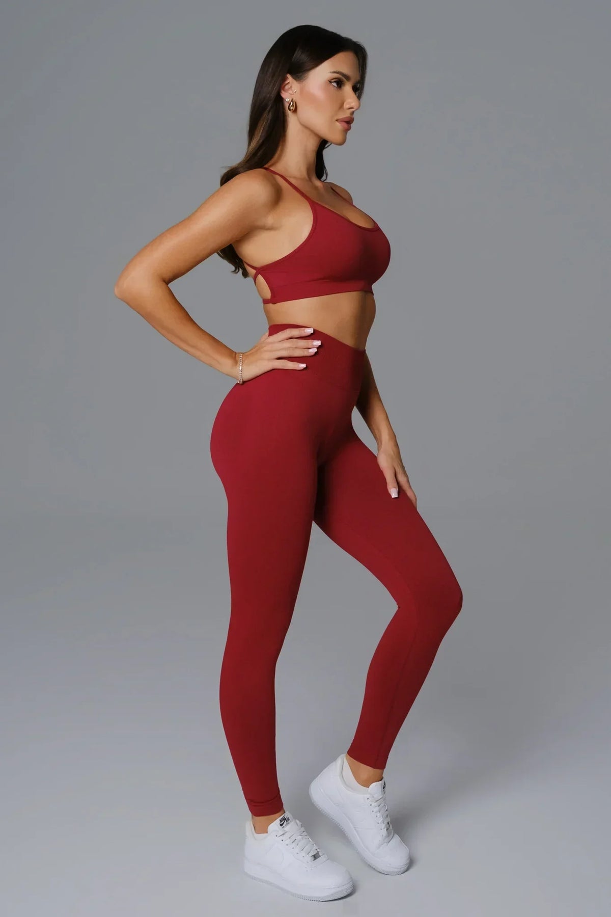 Briana Seamless Leggings - Maroon