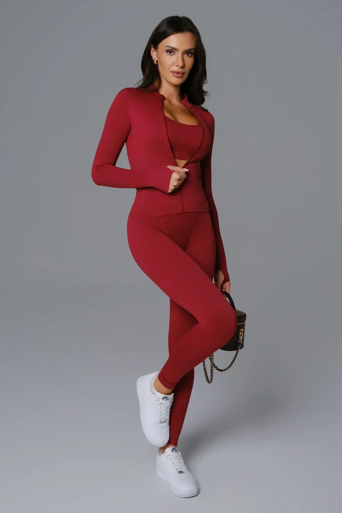 Briana Seamless Leggings - Maroon