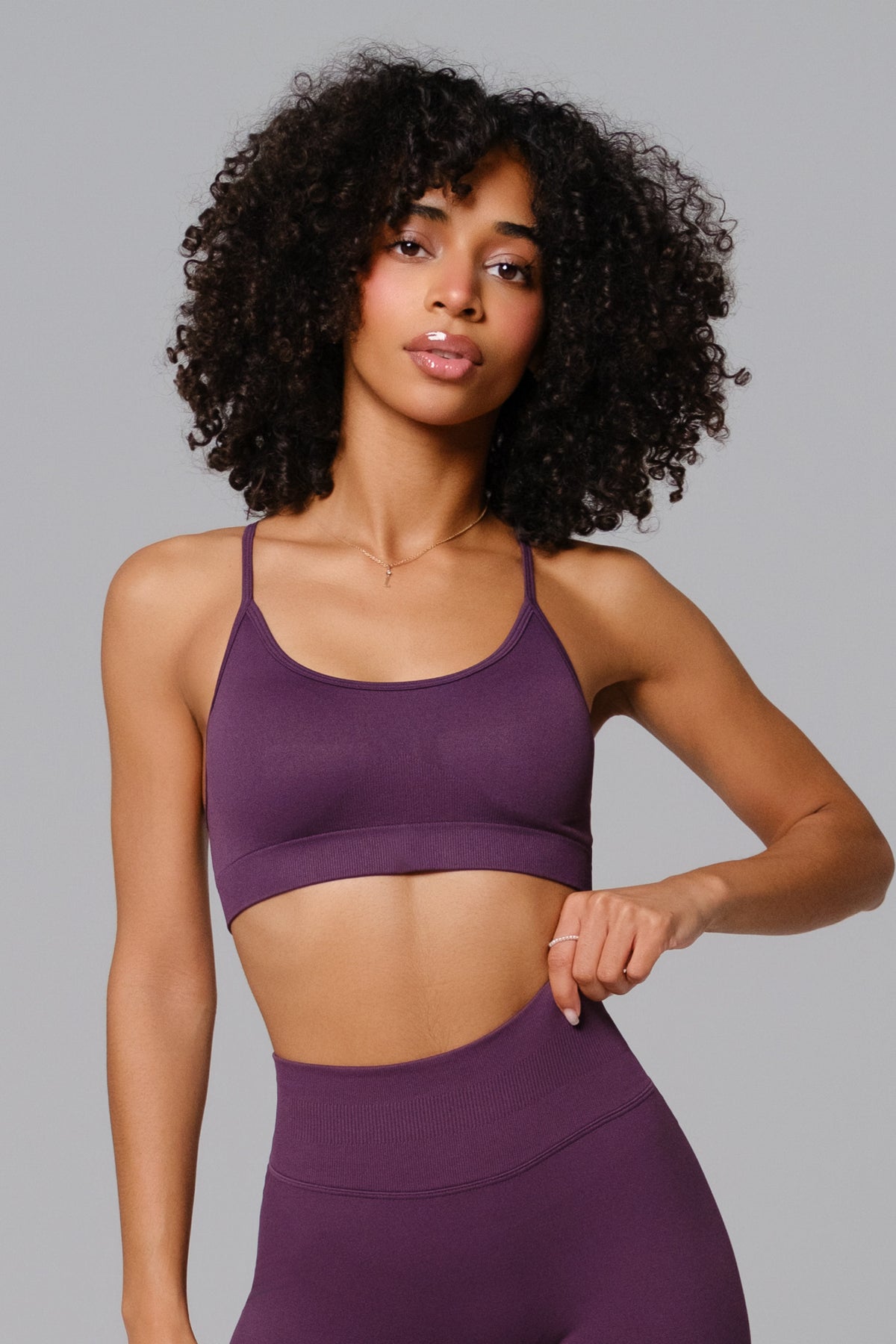 Briana Sports Bra - Purple (FINAL SALE)