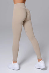 Camila Scrunch Leggings - Almond Tan (FINAL SALE)