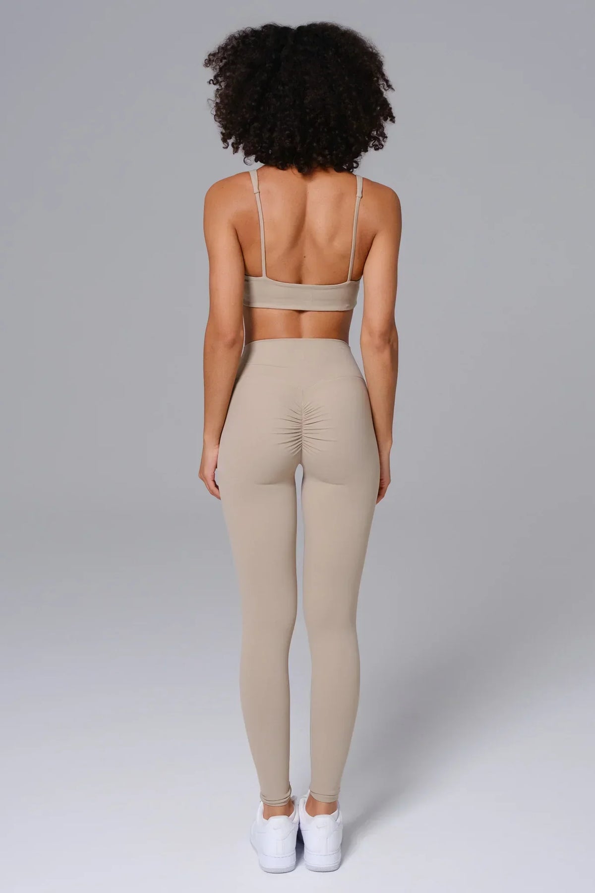 Camila Sports Bra - Almond Tan (FINAL SALE)