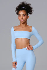 Camila Crop Top - Crystal Blue (FINAL SALE)
