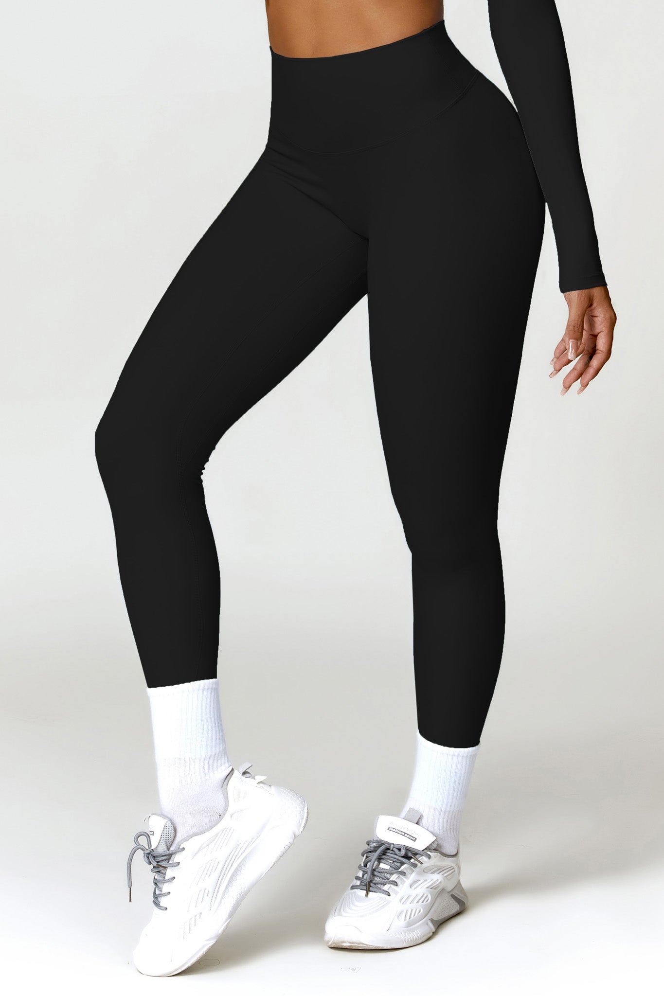 Rings Black Yoga Workout Leggings