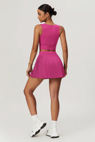 Magenta Sleeveless Tennis Top with Snug and Supportive Feel By BOTA Official