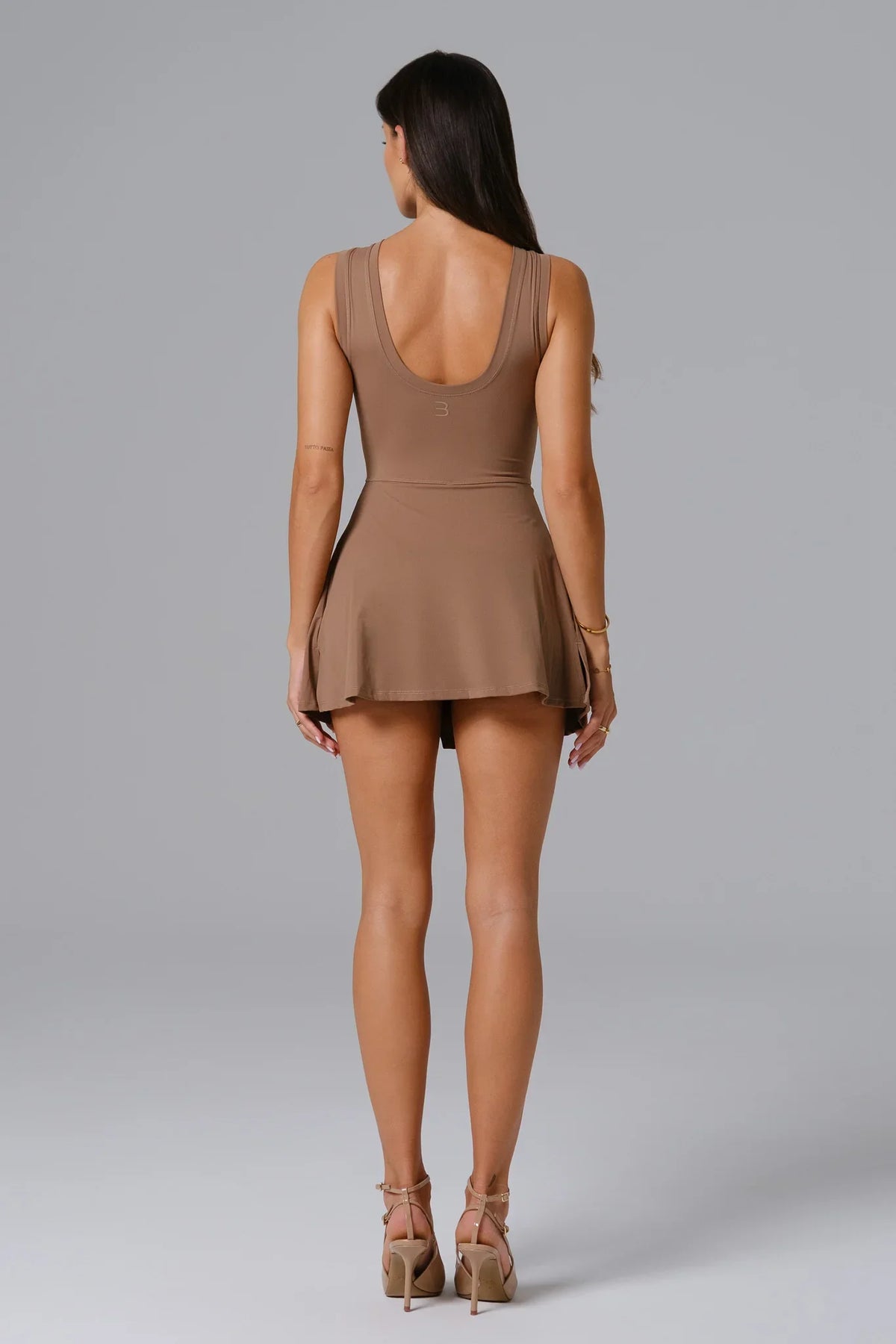 Chloe Mini Dress - Latte (FINAL SALE)