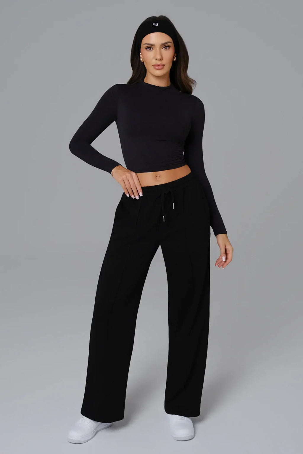 Ellie Long Sleeve Top - Black
