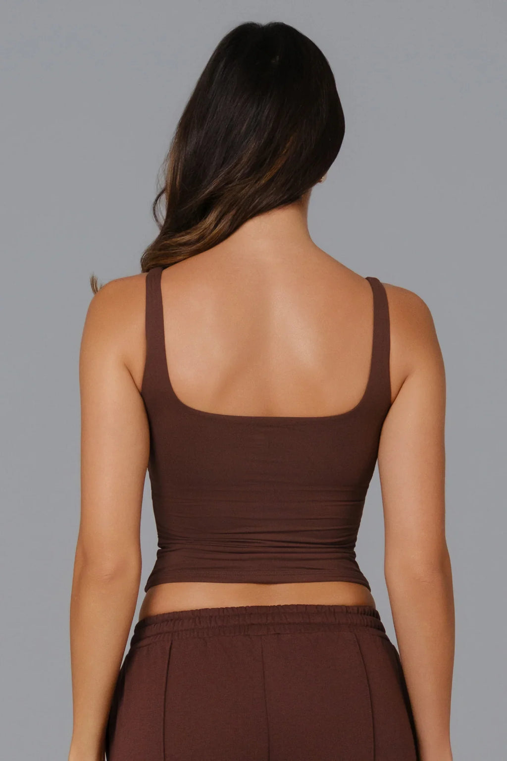 Ellie Sleeveless Top - Brown