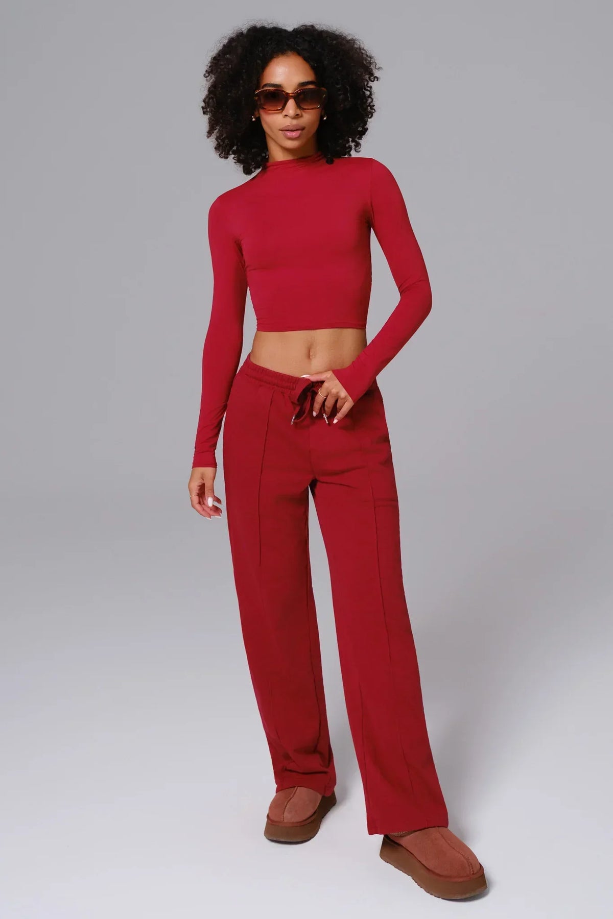 Ellie Sweatpants - Maroon (FINAL SALE)