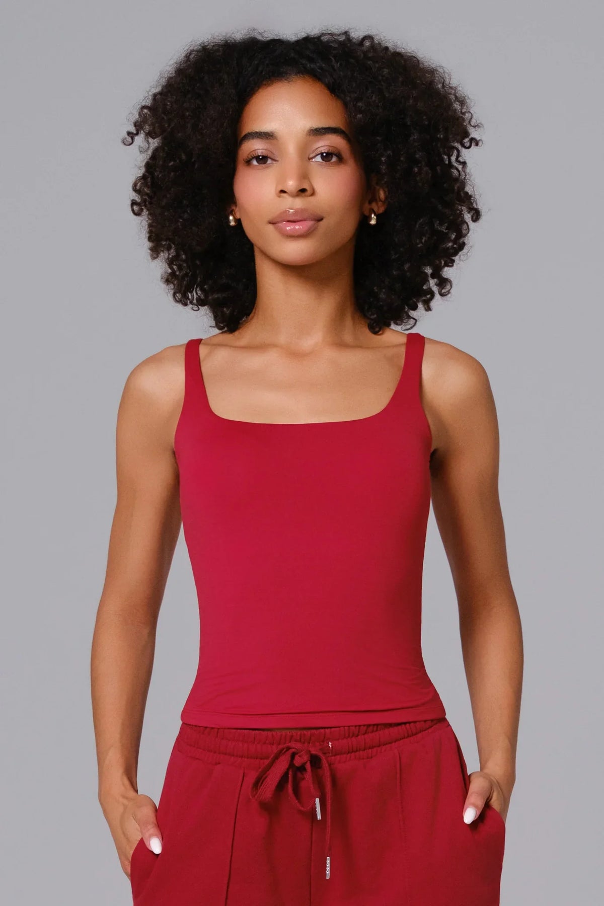 Ellie Sleeveless Top - Maroon (FINAL SALE)