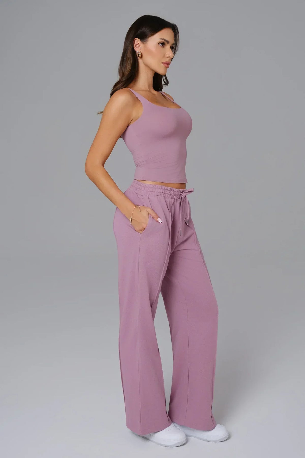 Ellie Sleeveless Top - Mauve Mist (FINAL SALE)
