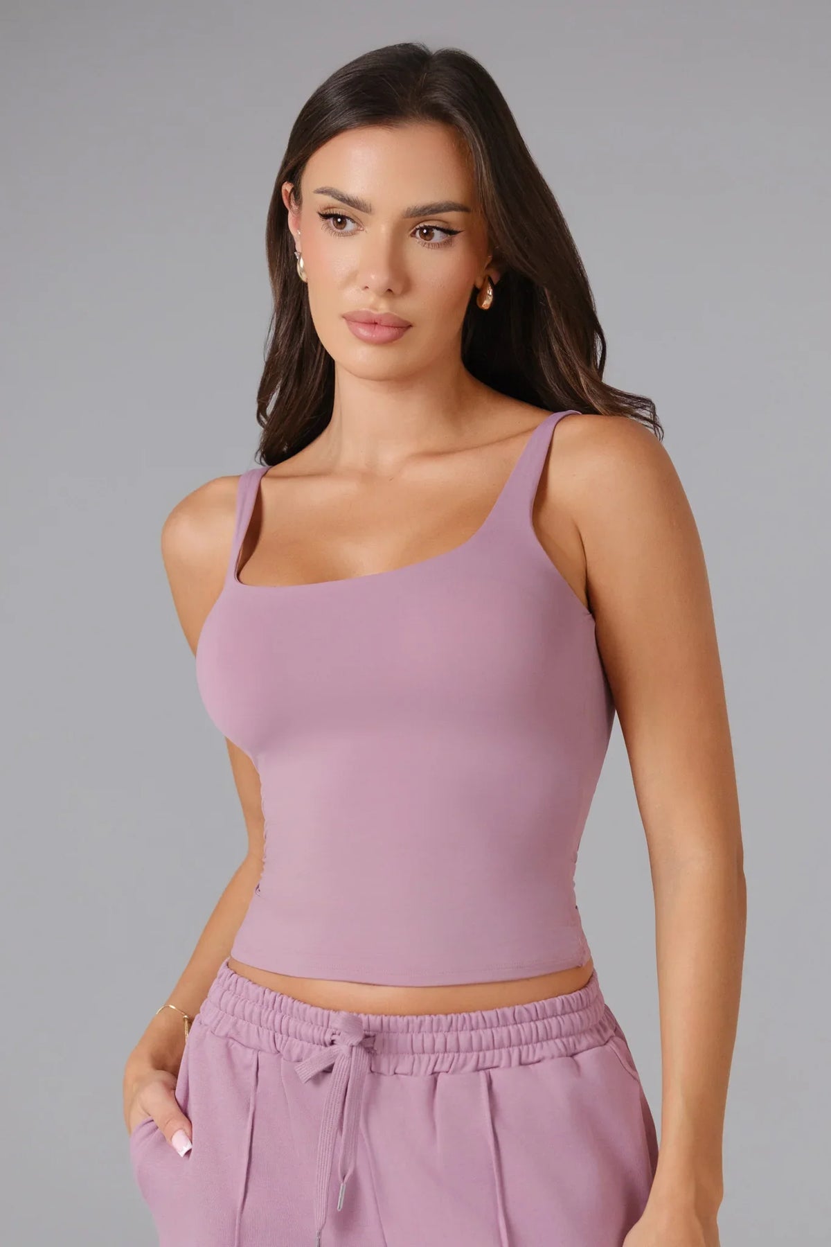 Ellie Sleeveless Top - Mauve Mist (FINAL SALE)