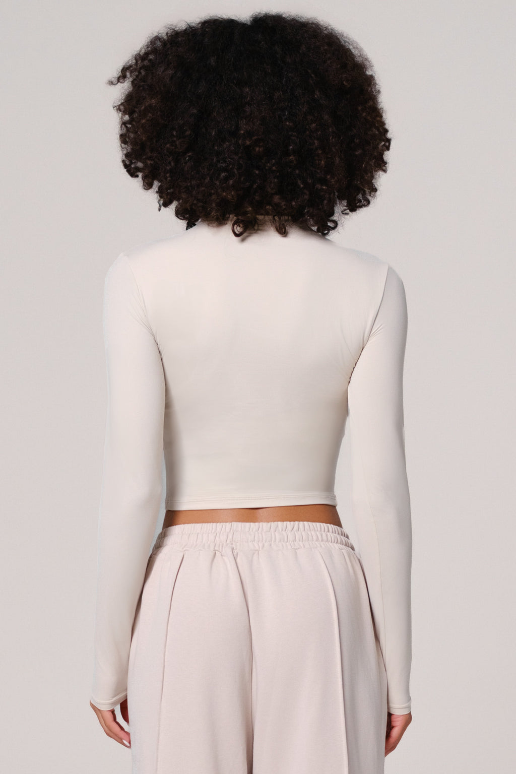 Ellie Long Sleeve Top - Ivory