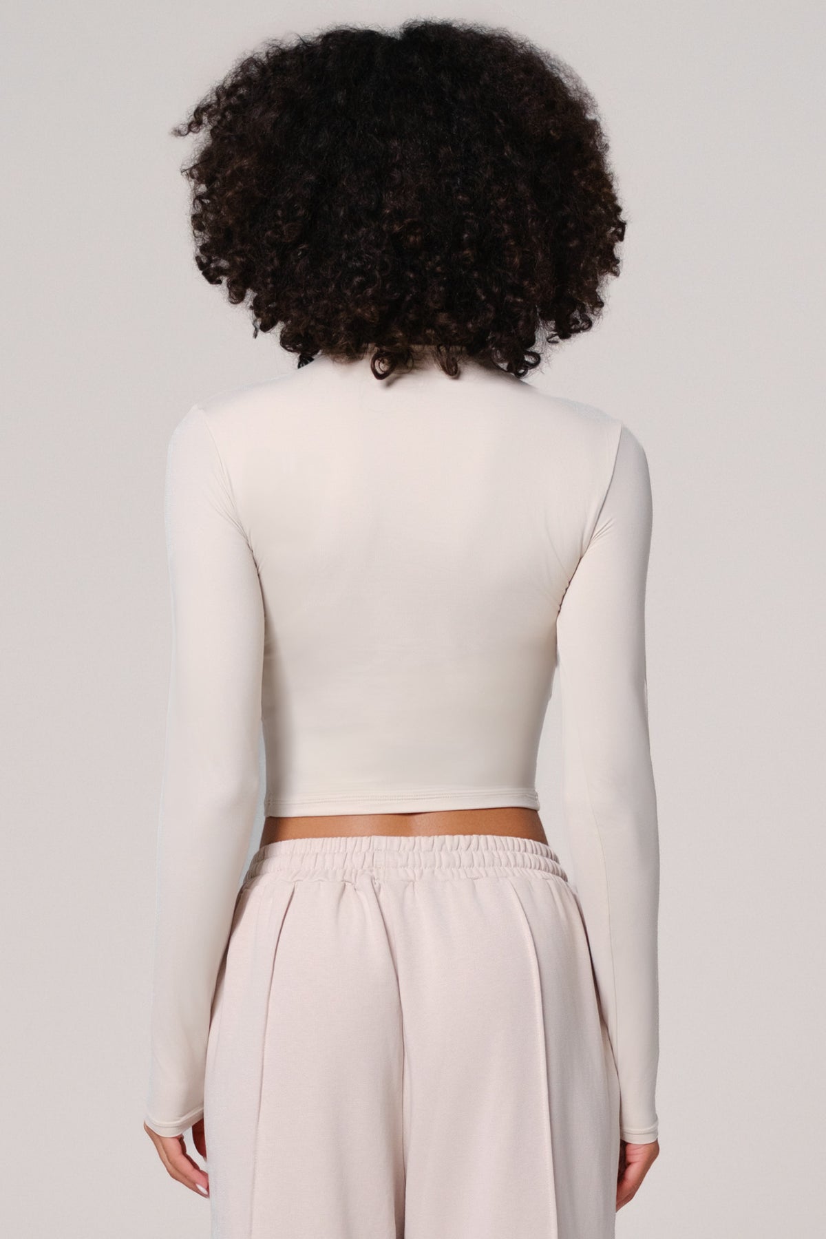 Ellie Long Sleeve Top - Ivory