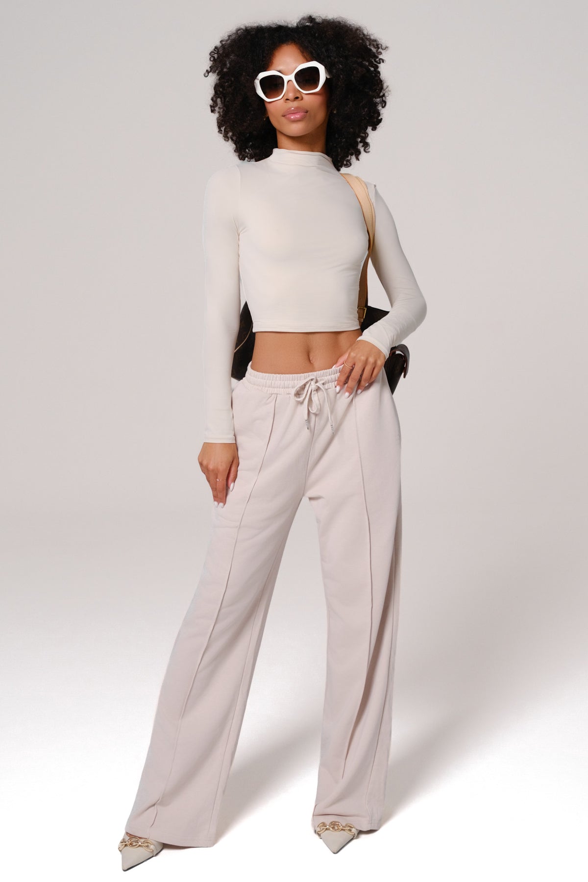 Ellie Long Sleeve Top - Ivory