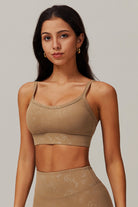 Emily Sports Bra Mocha with Supportive and Flexible Spandex by BOTA Official