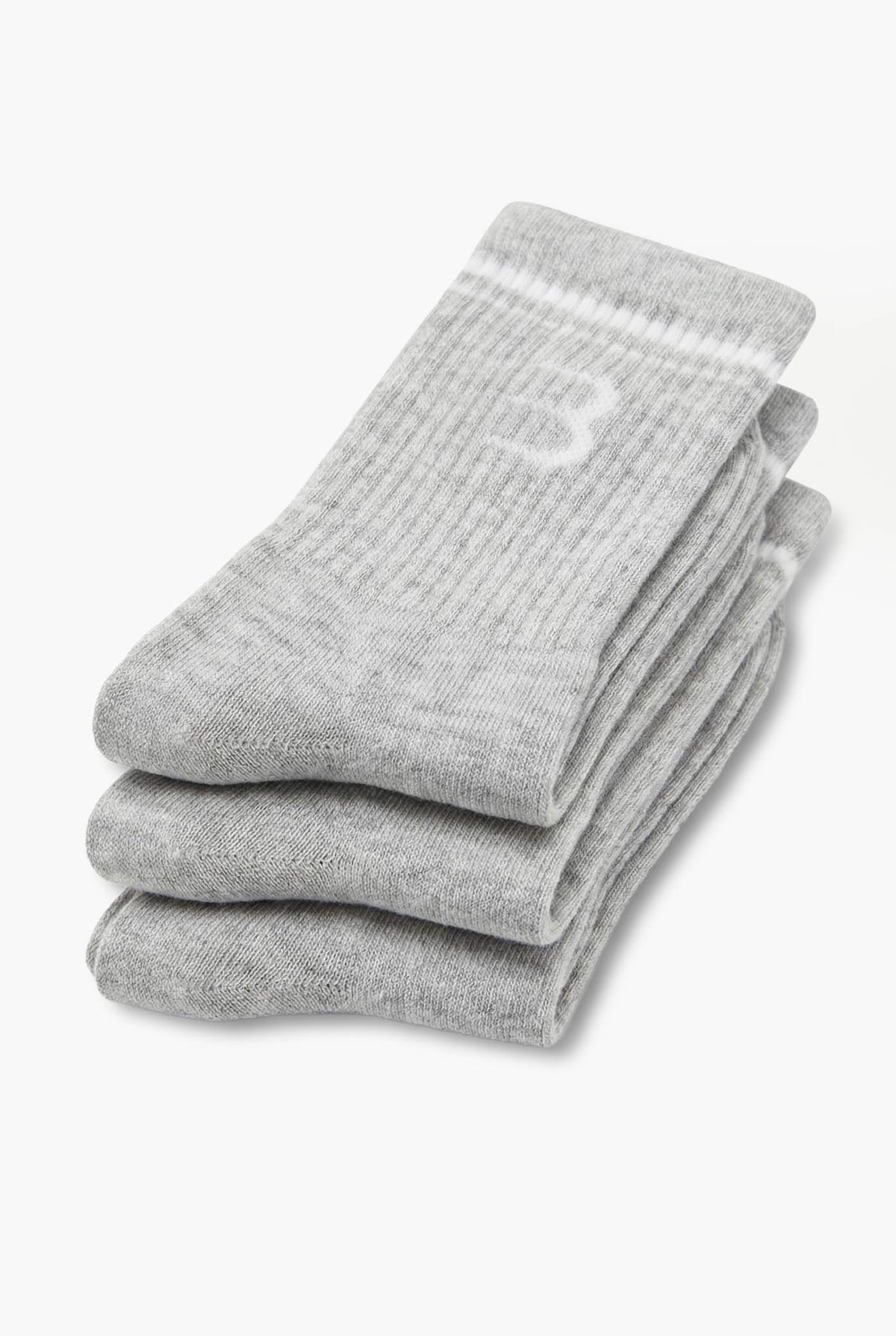 Essential Socks 3-Pack - Heather Gray