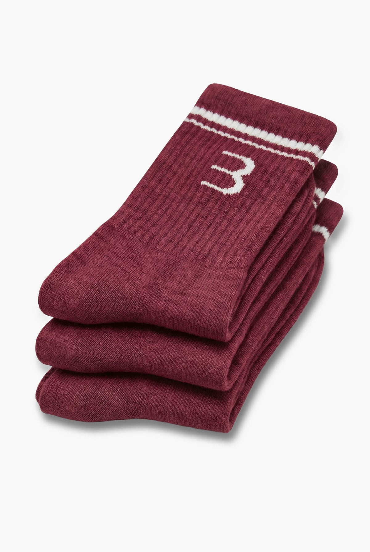 Essential Socks 3-Pack - Merlot