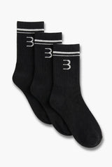Essential Socks 3-Pack - Black