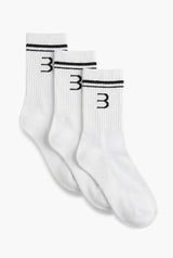 Essential Socks 3-Pack - White