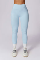 Ice Blue Yoga Leggings with Stretchy and Flattering Fit Material By BOTA Official