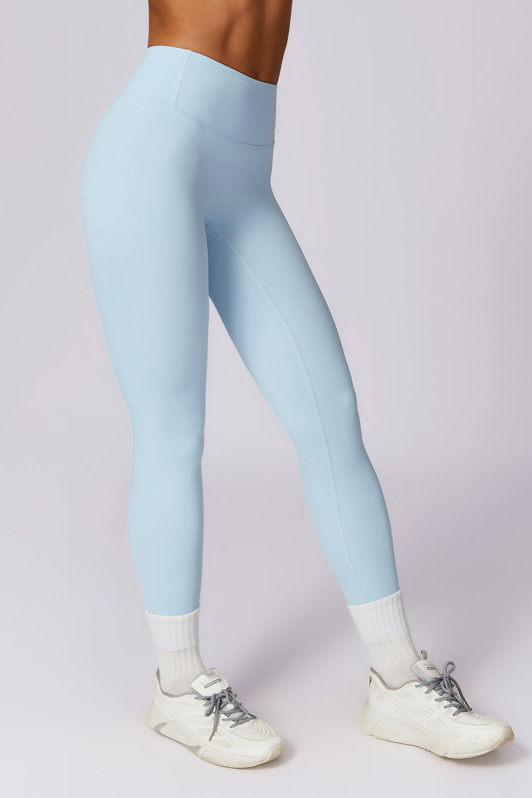 Ice Blue Yoga Leggings with Stretchy and Flattering Fit Material By BOTA Official