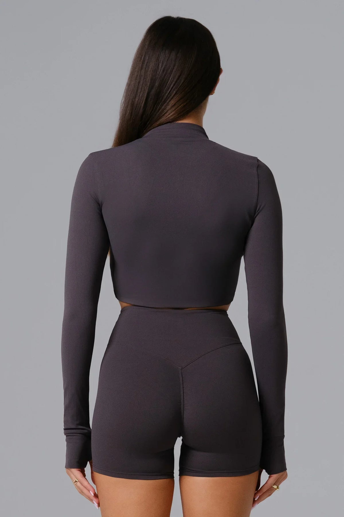 Flex Crop Jacket - Charcoal (FINAL SALE)