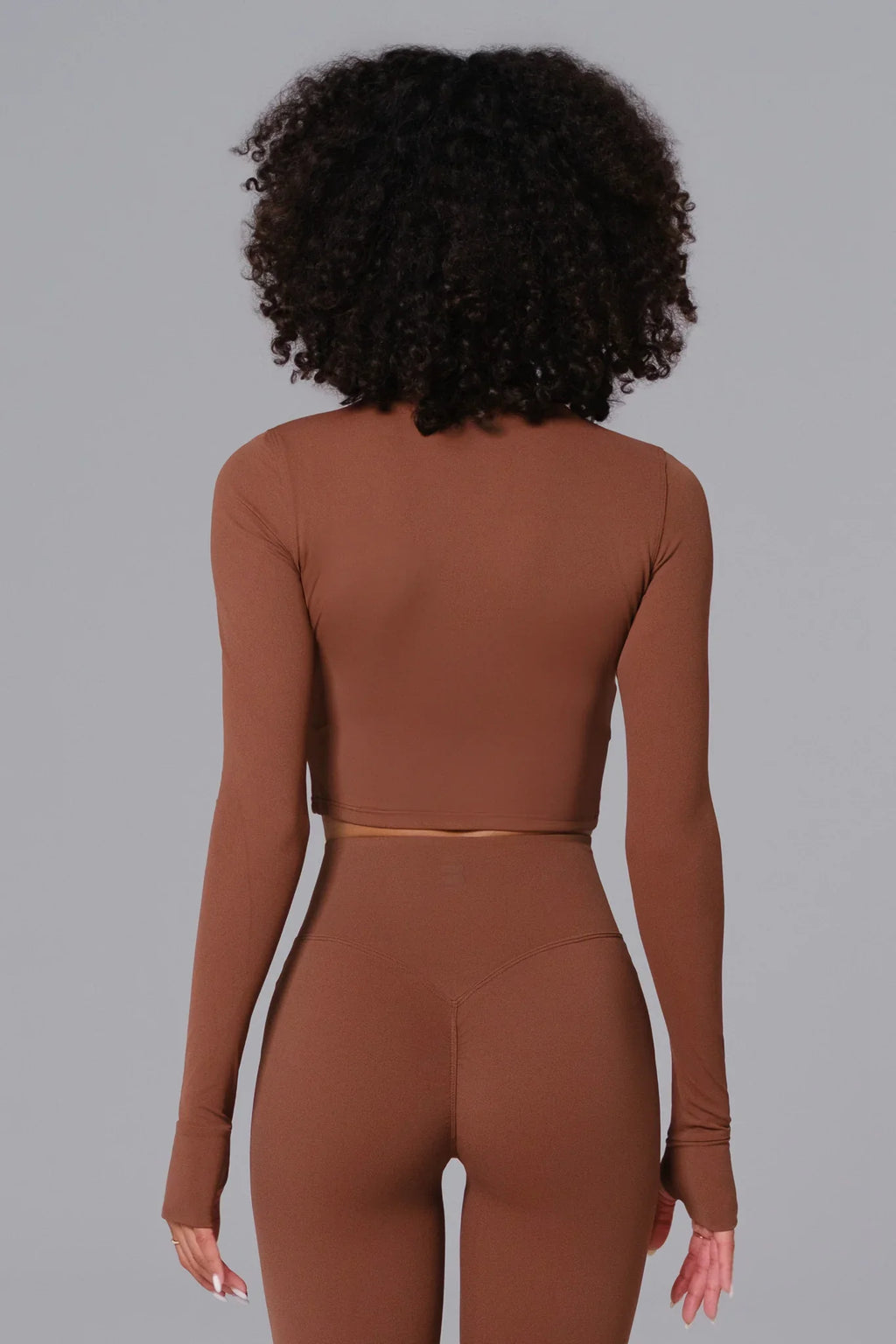 Flex Crop Jacket - Cocoa (FINAL SALE)