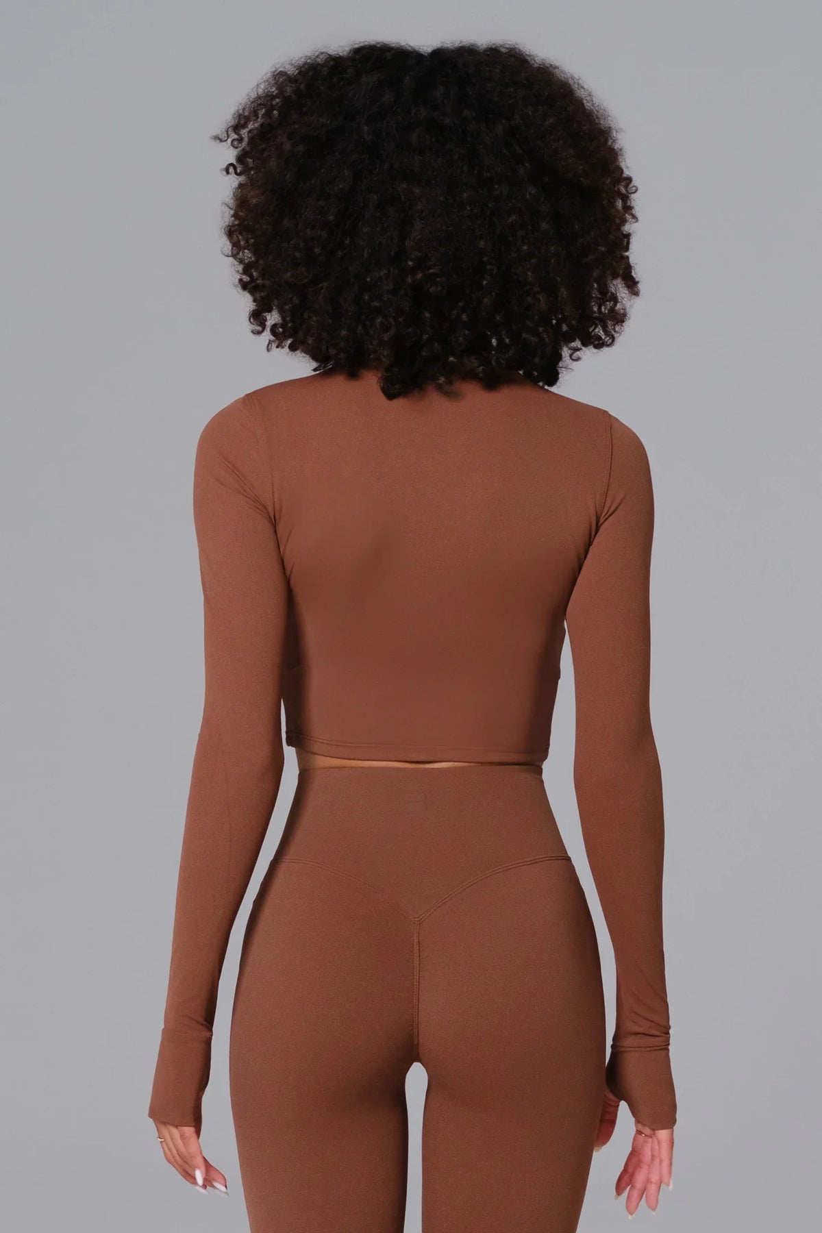 Flex Crop Jacket - Cocoa (FINAL SALE)