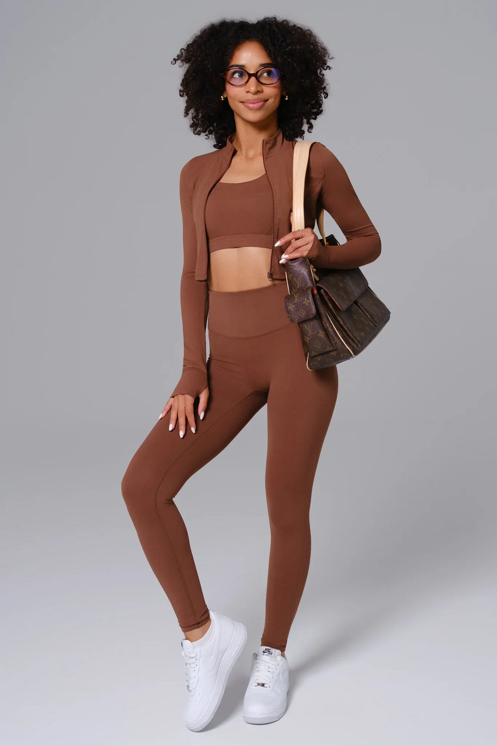 Flex Invisible Scrunch Leggings - Cocoa (FINAL SALE)